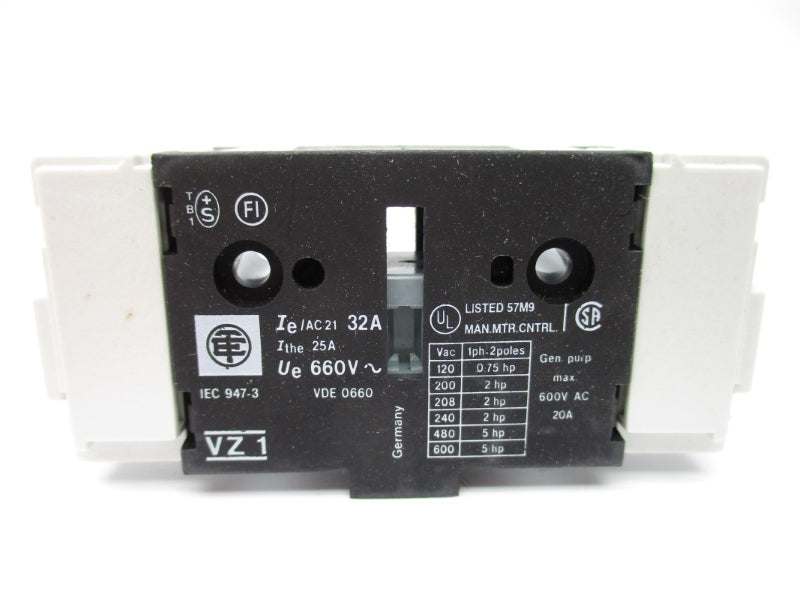 TELEMECANIQUE VZ1 600VAC 20A NSMP