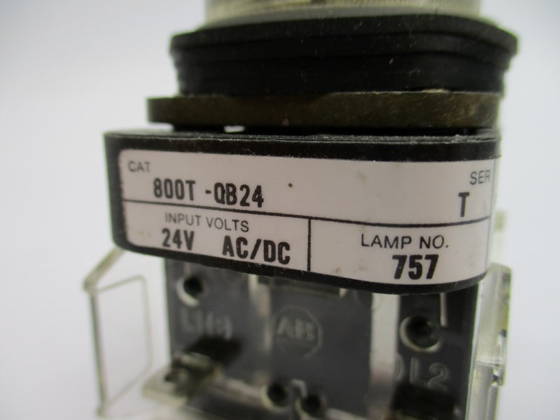 ALLEN BRADLEY 800T-QB24 SER. T 24VAC/DC (AS PICTURED) NSNP