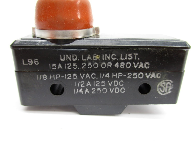 MICRO SWITCH YZ-2RDS4 480VAC 15A NSNP