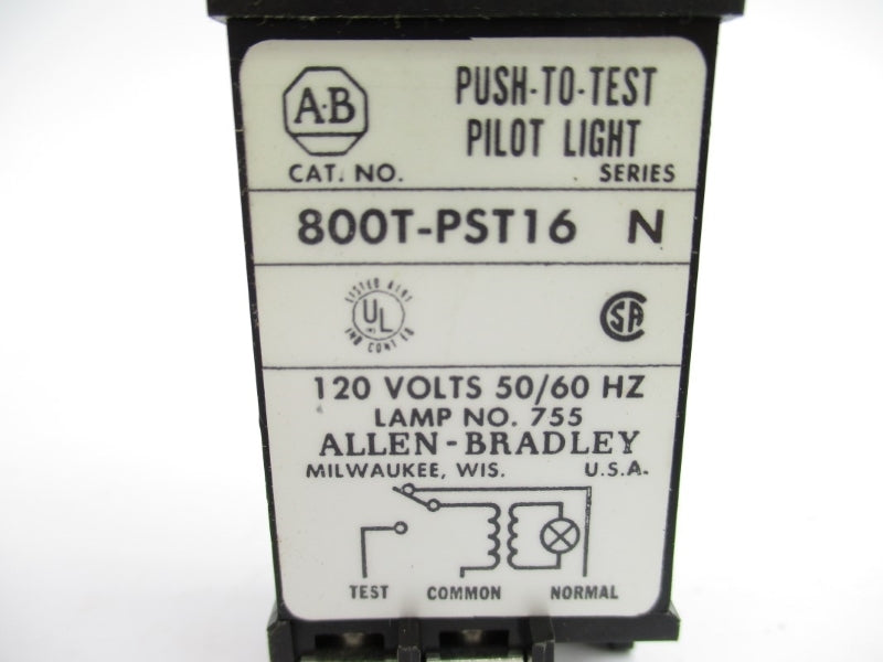 ALLEN BRADLEY 800T-PST16G SER. N 120V NSNP
