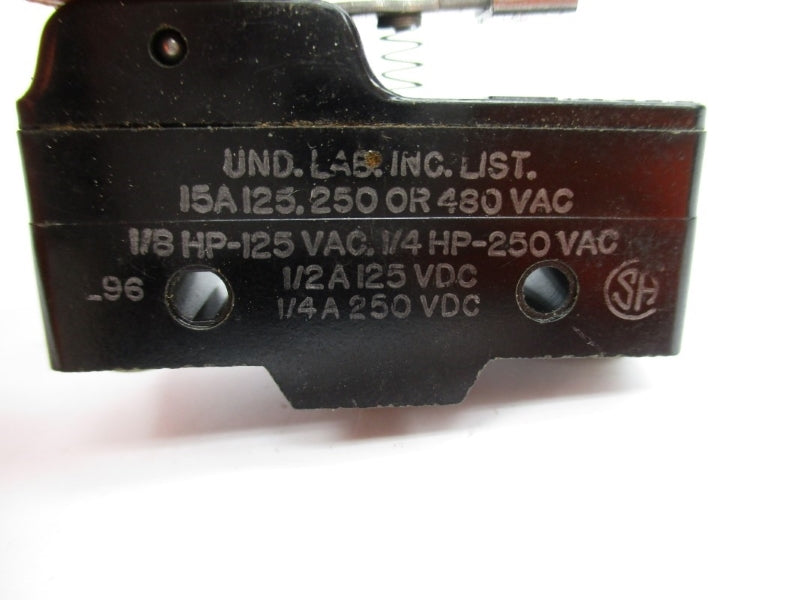 MICRO SWITCH BZ-2RW82212T 480VAC 15A NSNP