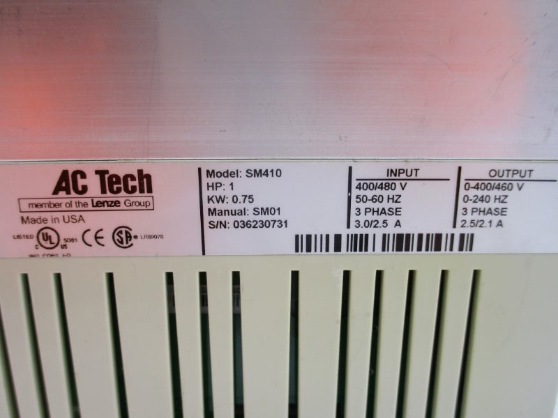 AC TECH SM410 400/480V 3.0/2.5A UNMP