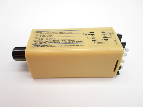 AGASTAT STAXX012XXAGXA 120VAC 10A 10-300S UNMP