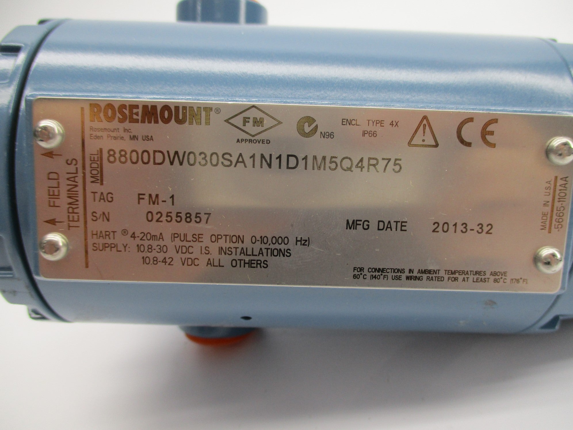 ROSEMOUNT 8800DW030SA1N1D1M5Q4R75 (AS PICTURED) NSNP