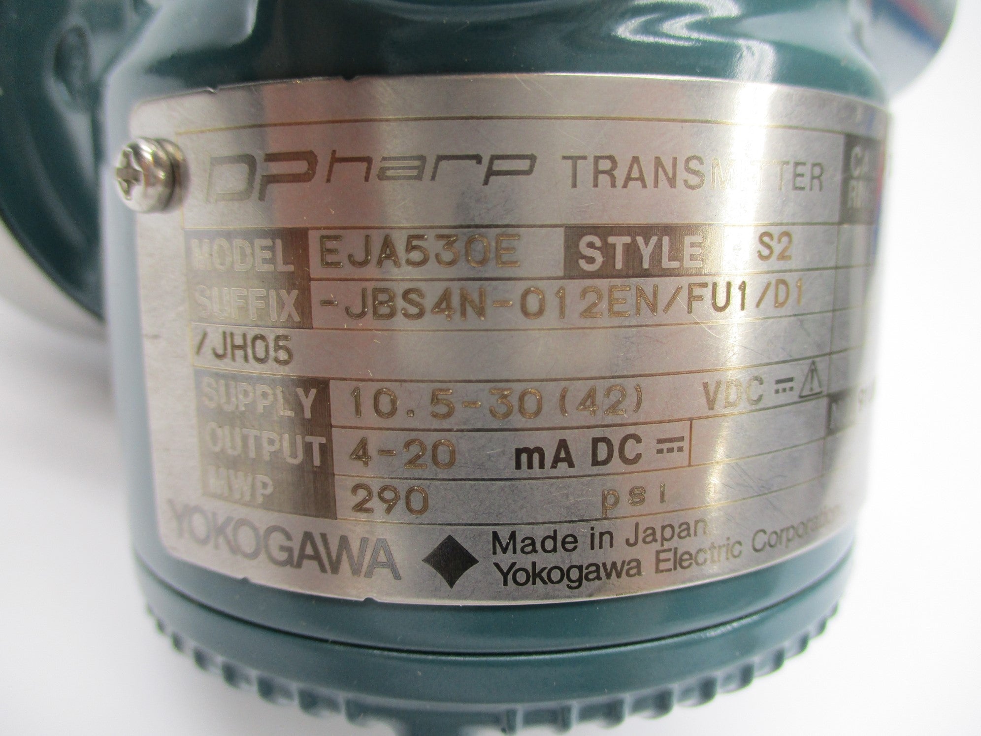 YOKOGAWA EJA530E-JBSN4N-012EN/FU1/D1 NSNP
