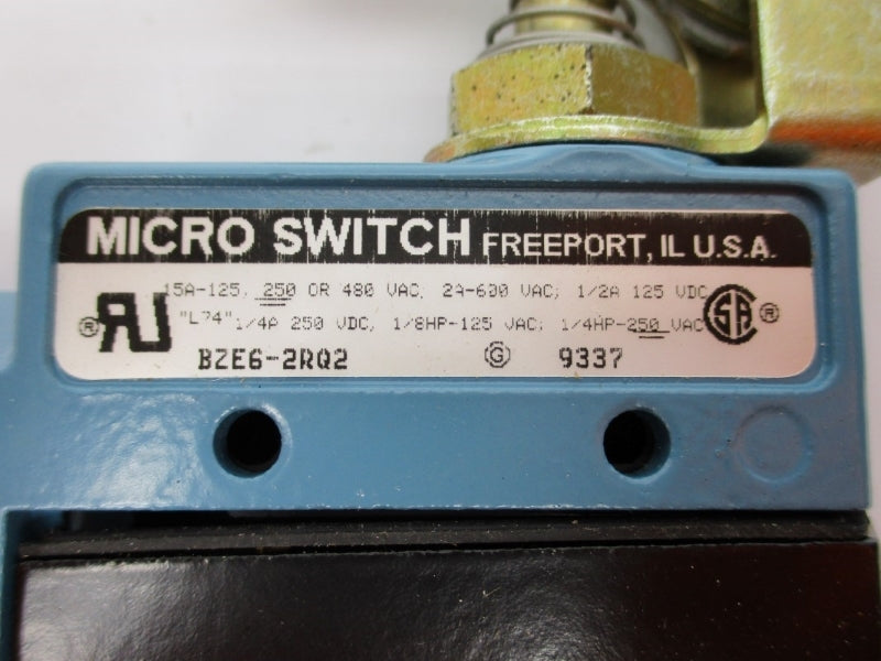 MICRO SWITCH BZE6-2RQ2 600VAC 15A NSMP