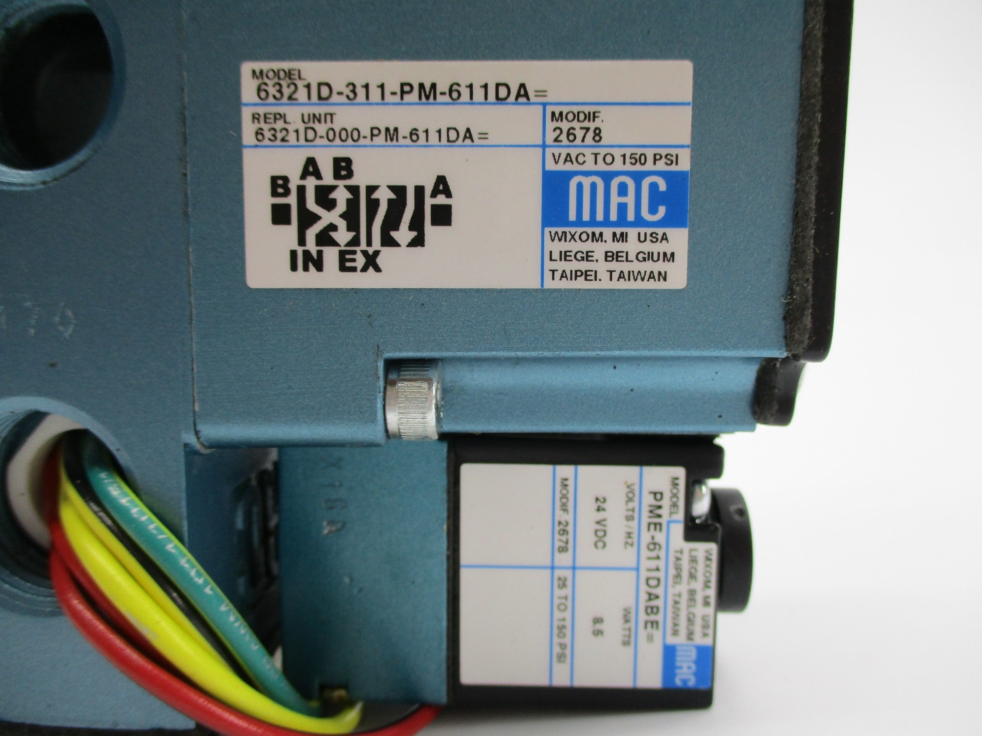 MAC 6321D-311-PM-611DA 150PSI 24VDC NSNP