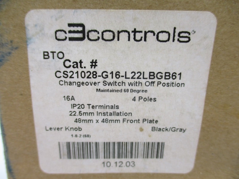 C3CONTROLS CS21028-G16-L22LBGB61 690V 16A NSMP