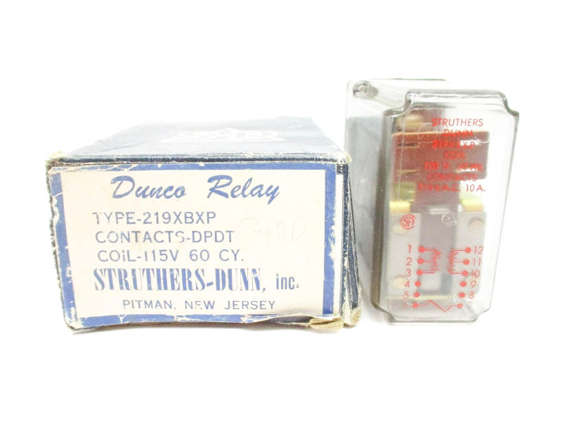 STRUTHERS DUNN 219XBXP 115VAC 10A NSMP