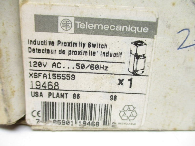 TELEMECANIQUE XSFA155559 120VAC 0.5A NSMP