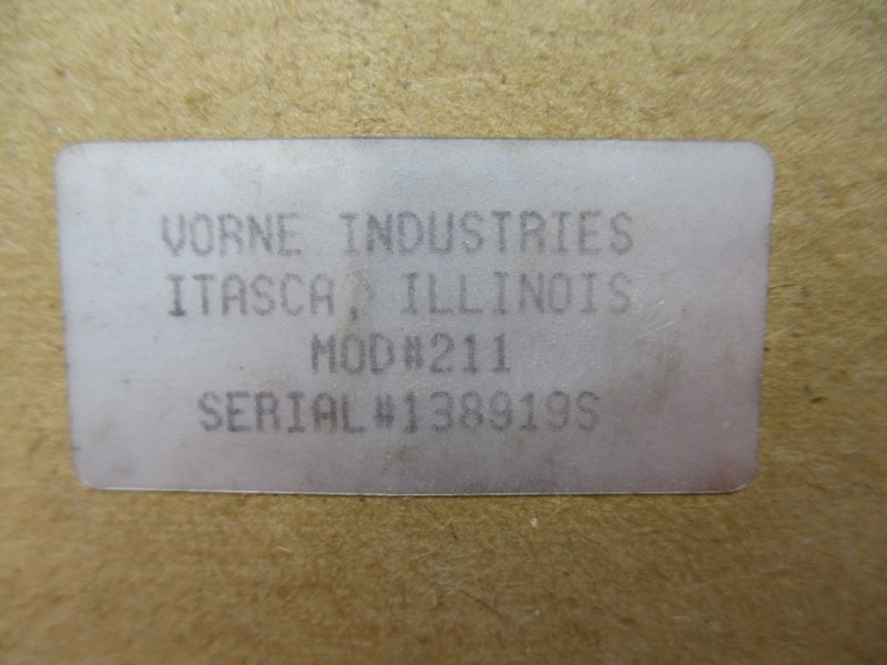 VORNE INDUSTRIES 211 NSMP