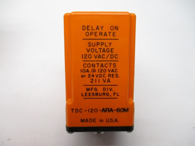 DIVERSIFIED ELECTRONICS TDC-120-ARA-60M 120VAC/DC 10A NSMP