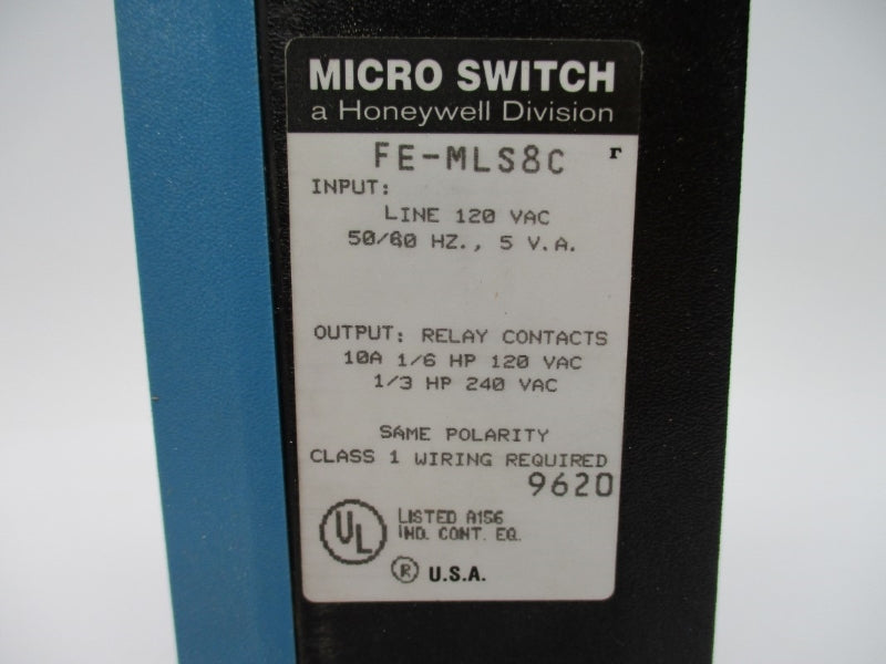 HONEYWELL MICRO SWITCH FE-MLS8C 120VAC 10A NSMP
