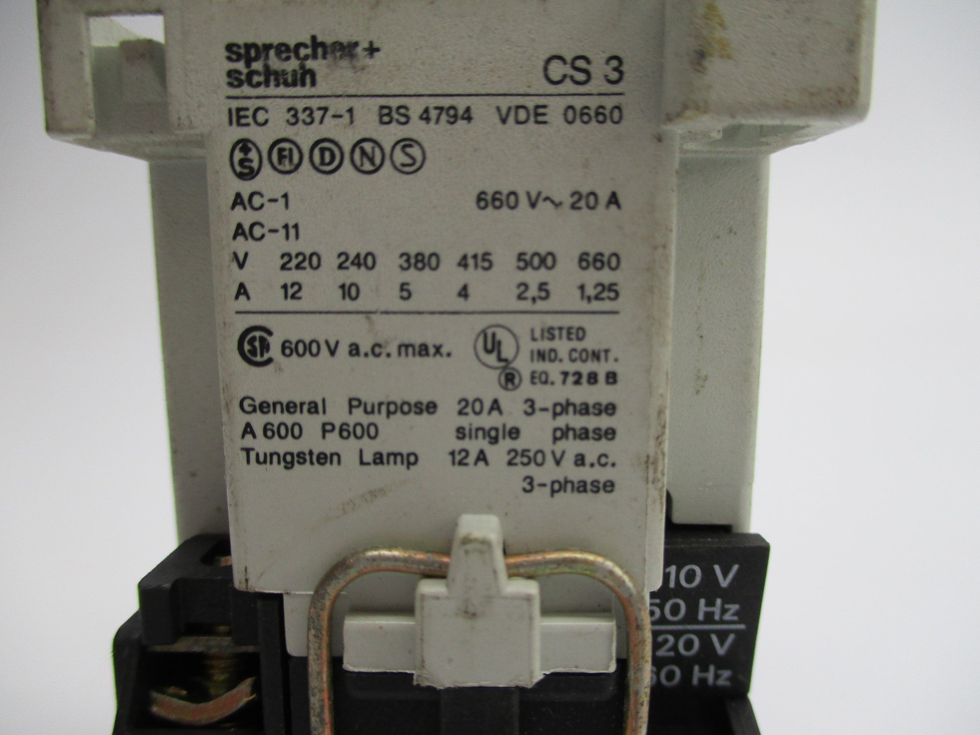 SPRECHER+SCHUH CS3-22E 110/120V UNMP