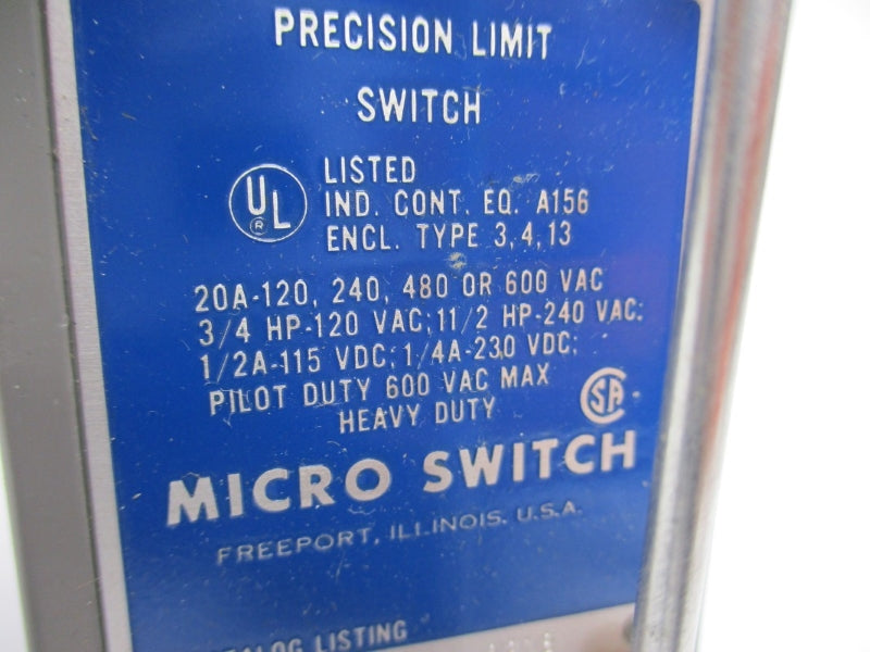 MICRO SWITCH 51ML10 (GREY) 600VAC 20A NSMP