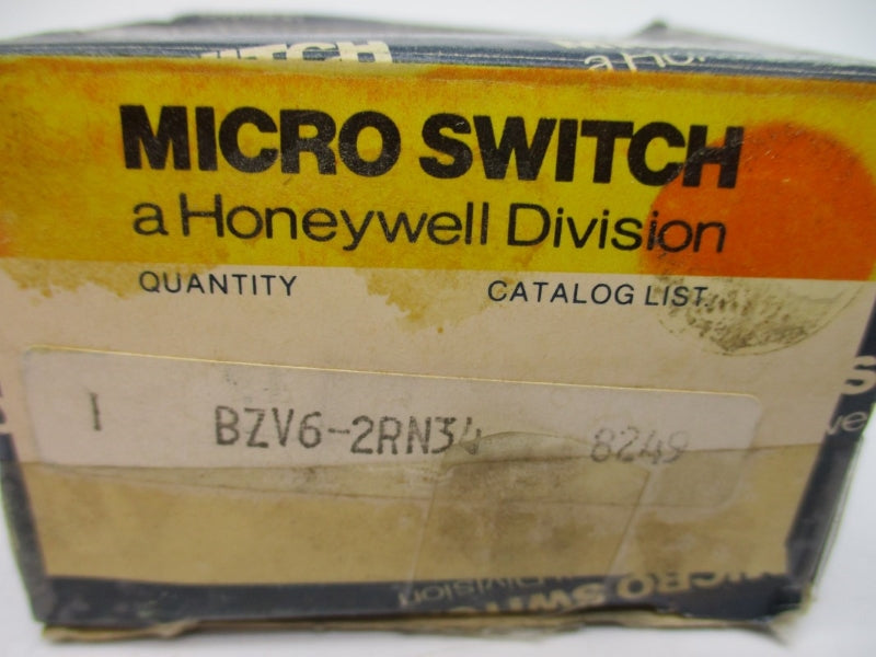 MICRO SWITCH BZV6-2RN34 600VAC 15A NSMP