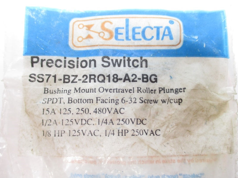 SELECTA SS71-BZ-2RQ18-A2-BG 480VAC 15A NSMP
