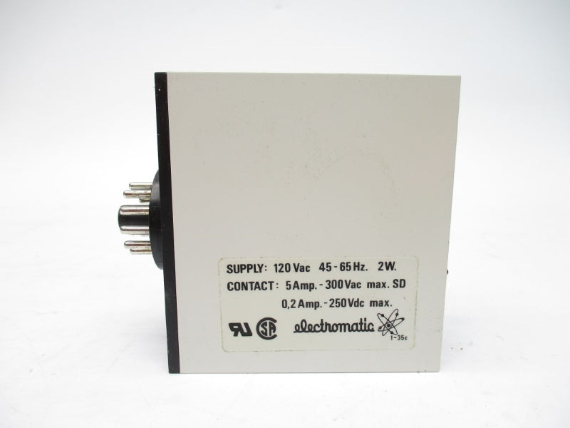 ELECTROMATIC SA245120 120VAC 5A 0.15-3S NSMP