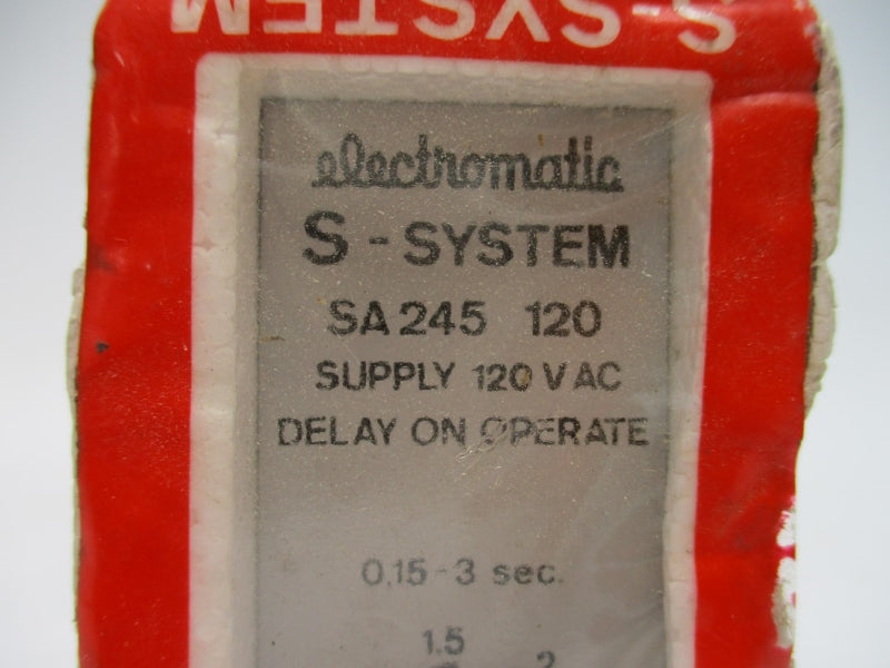 ELECTROMATIC SA245120 120VAC 5A 0.15-3S NSMP