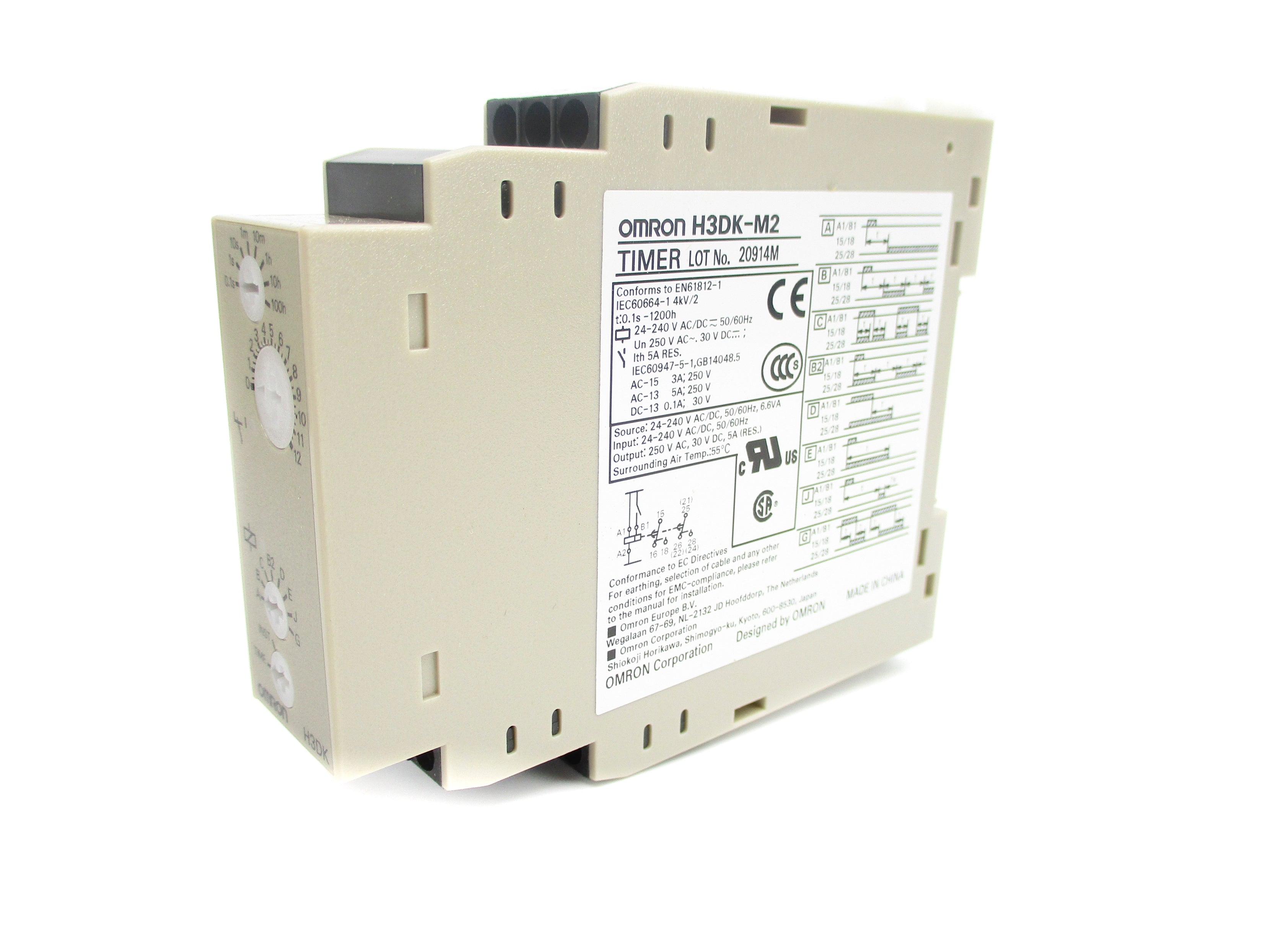 OMRON H3DK-M2 24-240VAC/DC 5A 0.1S-1200H  NSMP