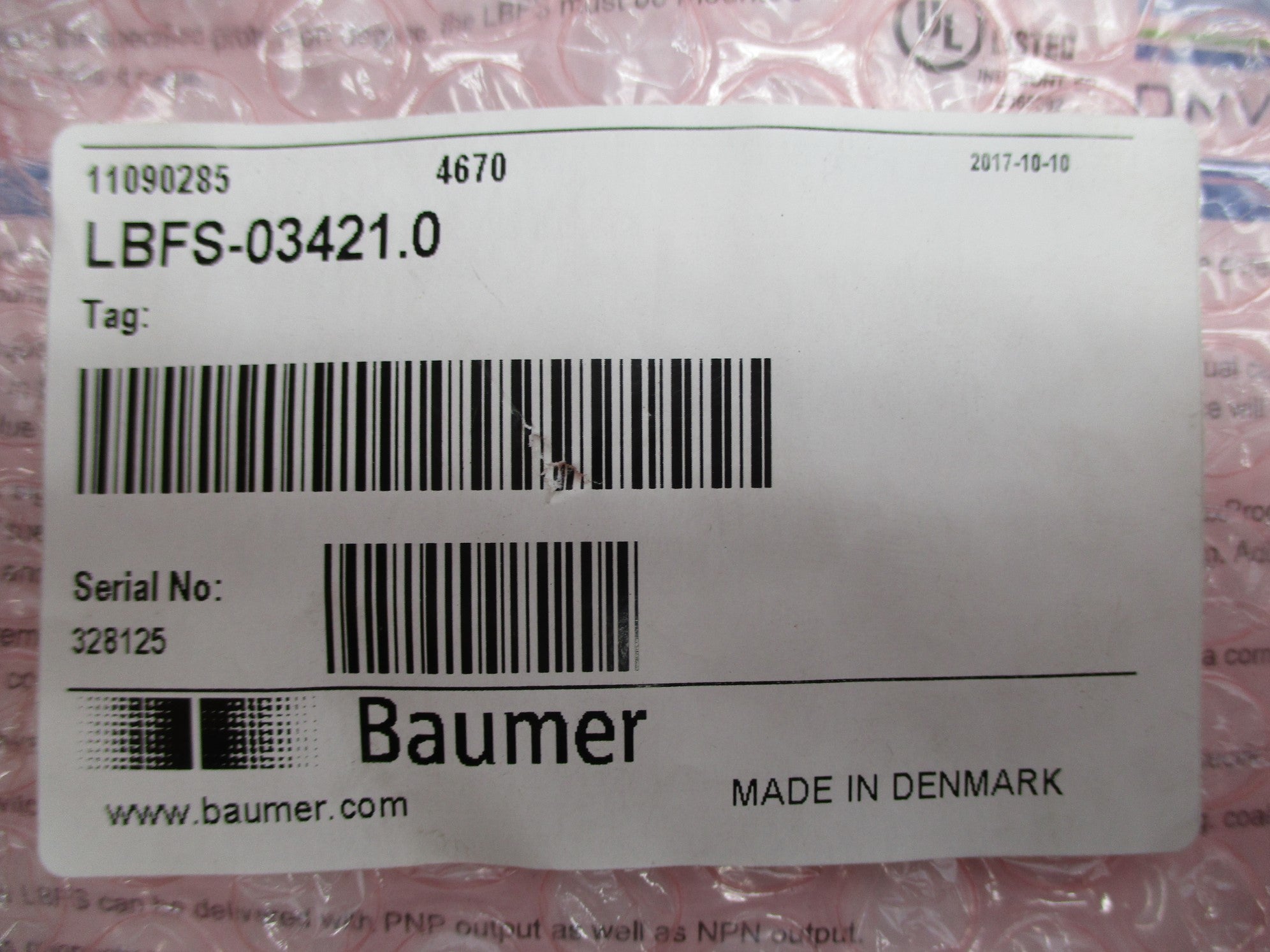 BAUMER LBFS-03421.0 NSMP
