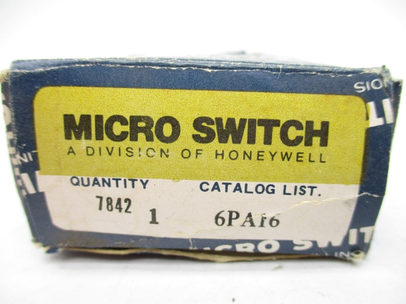 MICRO SWITCH 6PA16 NSMP