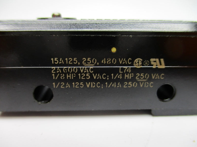 MICRO SWITCH BZ-2R258 600VAC 15A NSNP
