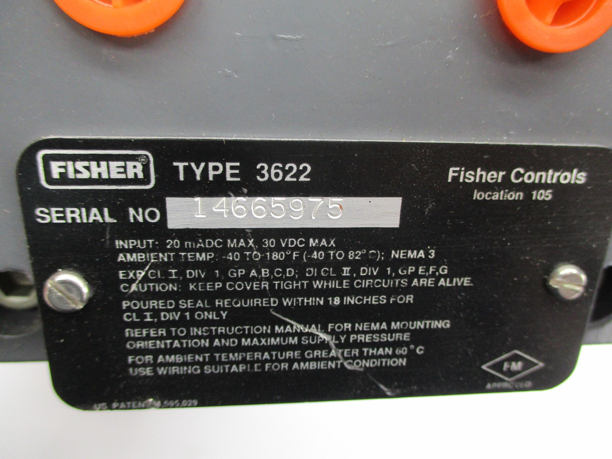 FISHER 3622 30VDC NSNP