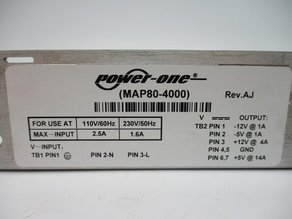 POWER ONE MAP80-4000 230V 1.6A NSNP