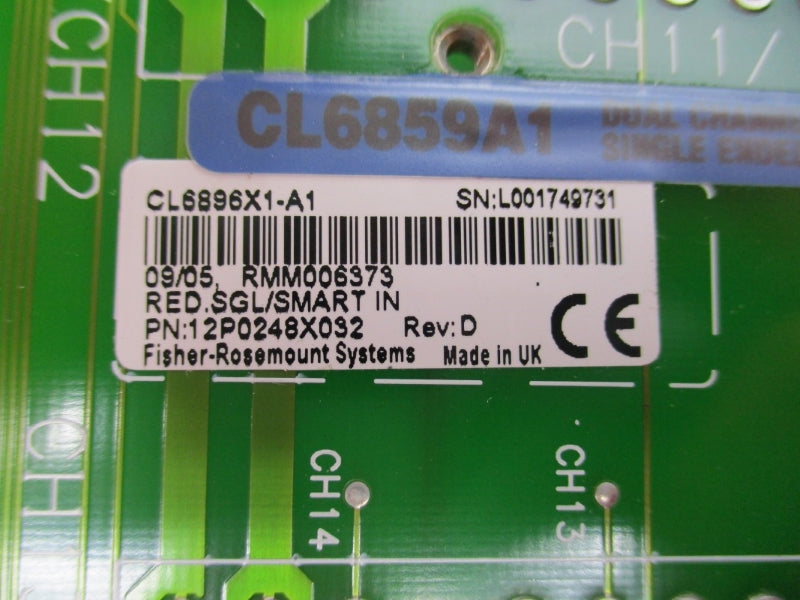 FISHER ROSEMOUNT SYSTEMS 12P0248X032 REV. D CL6896X1-A1 NSNP