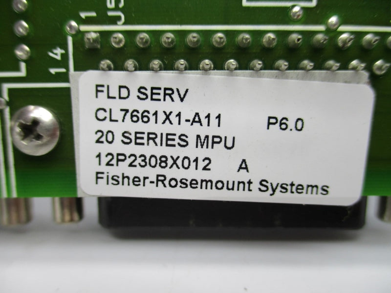 FISHER ROSEMOUNT SYSTEMS CL7661X1-A11 12P2308X012 UNMP