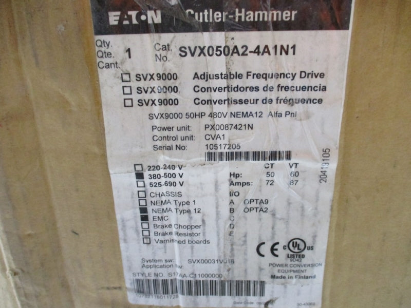 EATON SVX050A2-4A1N1 380-500V 72/87A NSMP