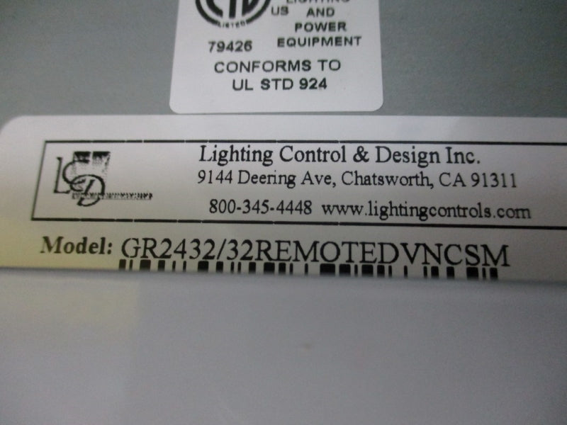 LIGHTING CONTROL & DESIGN GR2432/32REMOTEDVNCSM 120/277VAC NSNP
