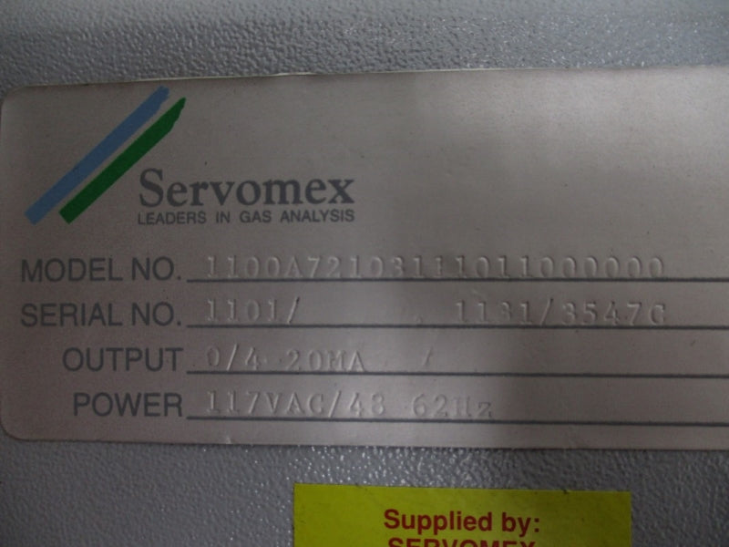 SERVOMEX 1100A72103111011000000 117VAC UNMP