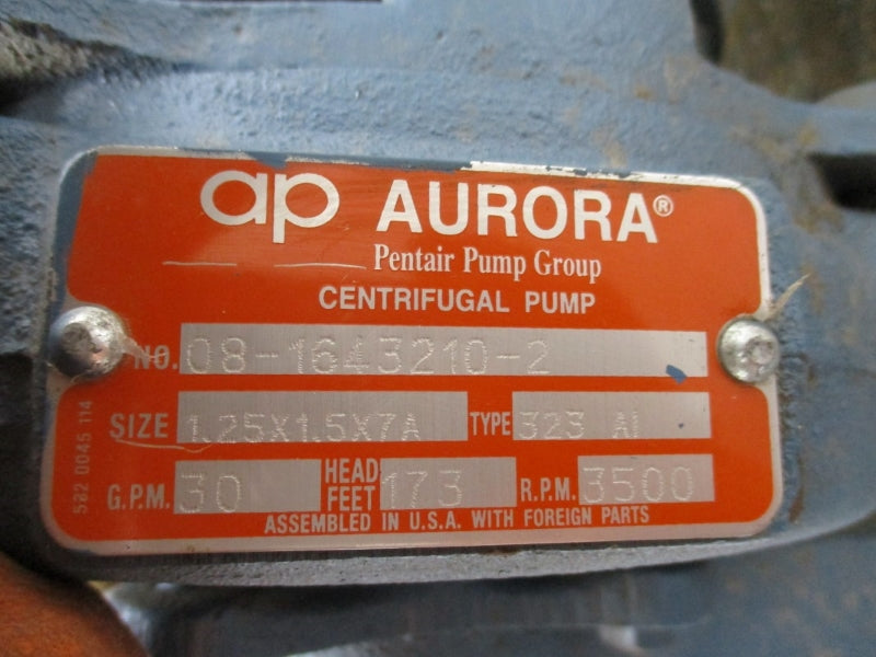 AP AURORA 08-1643210-2 W/ MARATHON ELECTRIC FVA-182TTDR7602DT-L 950-3691-940 208-230/460V 15-14/7A NSNP