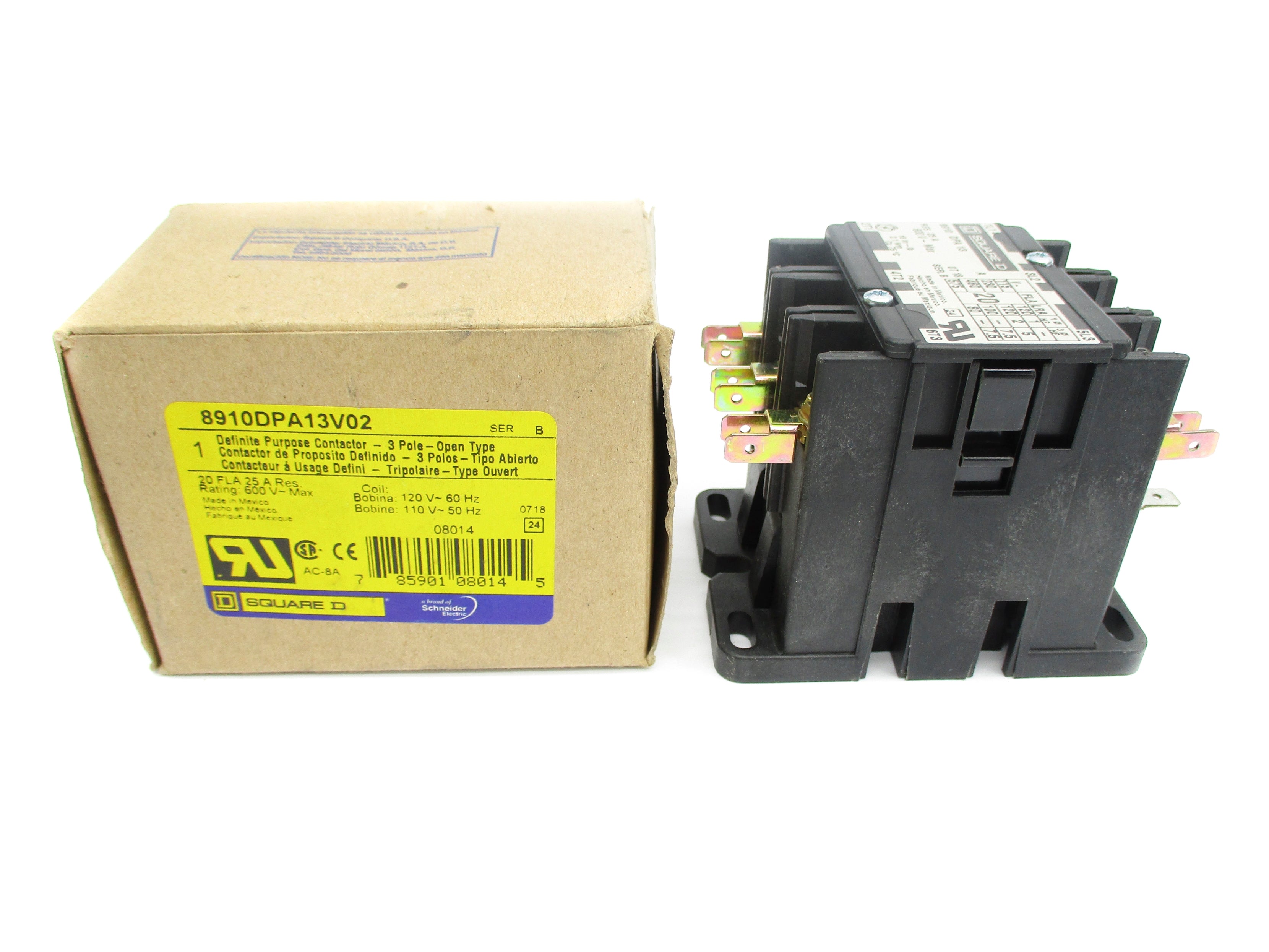 SQUARE D 8910DPA13V02 SER. B 110/120V NSMP