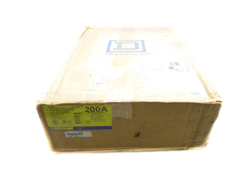 SQUARE D H364 SER. F05 600VAC 200A NSFS