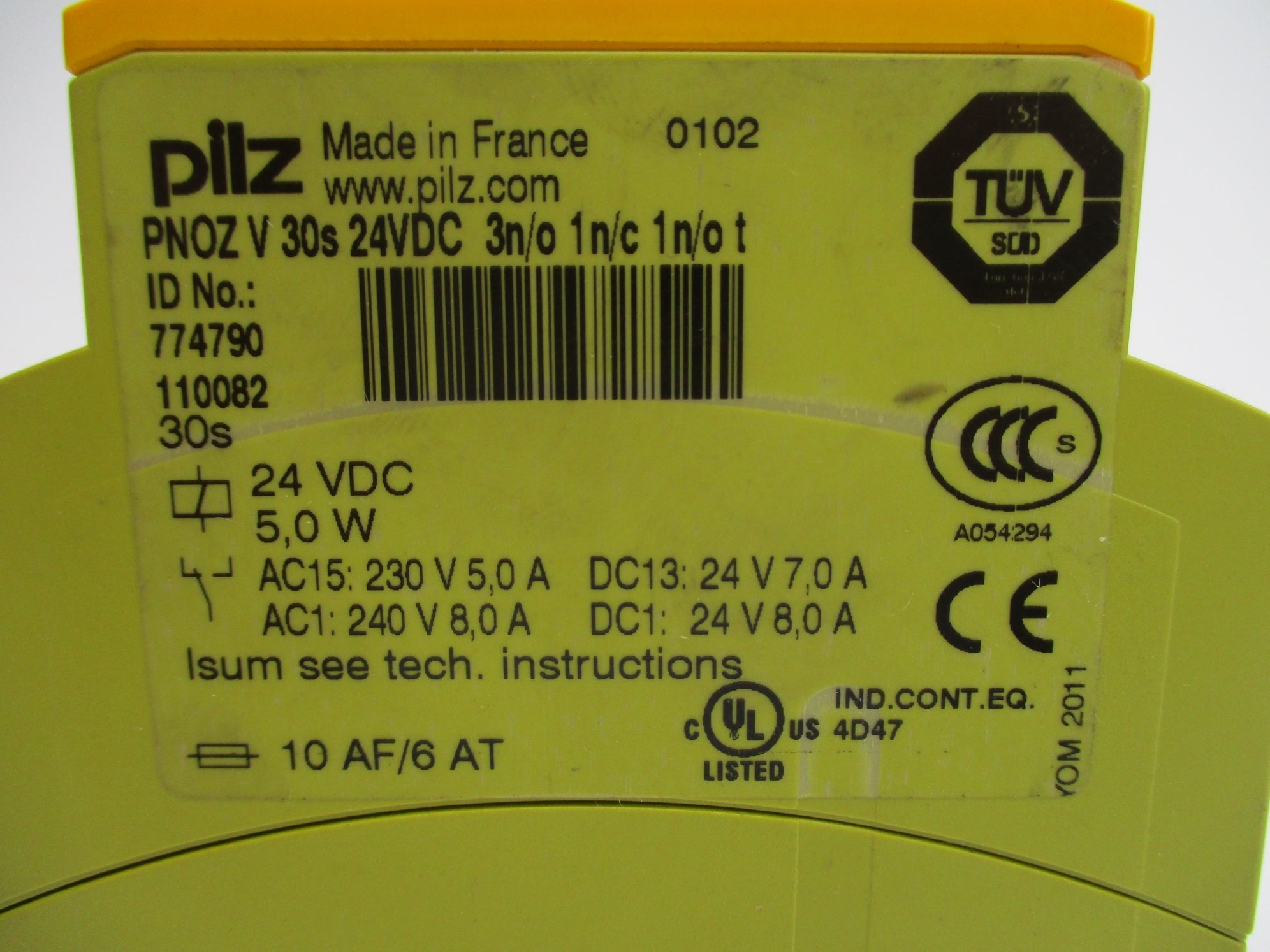 PILZ PNOZV30S24VDC3N/O1N/C1N/OT 24VDC NSNP