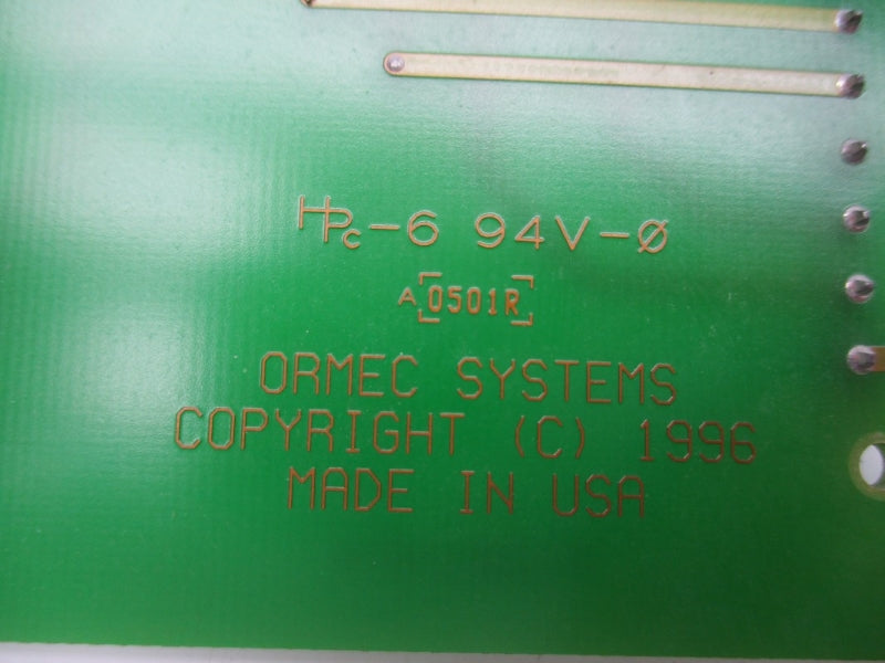 ORMEC SYSTEMS ORN017 REV. C (NO TERMINAL) UNMP