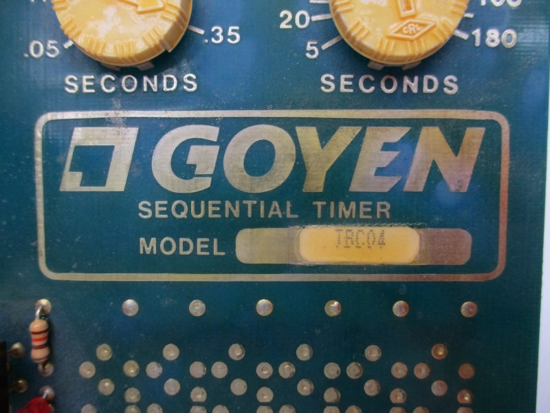 GOYEN TBC04 SERIES SC-410 REV. I 240VAC UNMP