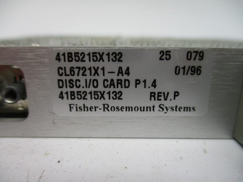 FISHER ROSEMOUNT CL6721X1-A4 41B5215X132 REV. P NSNP