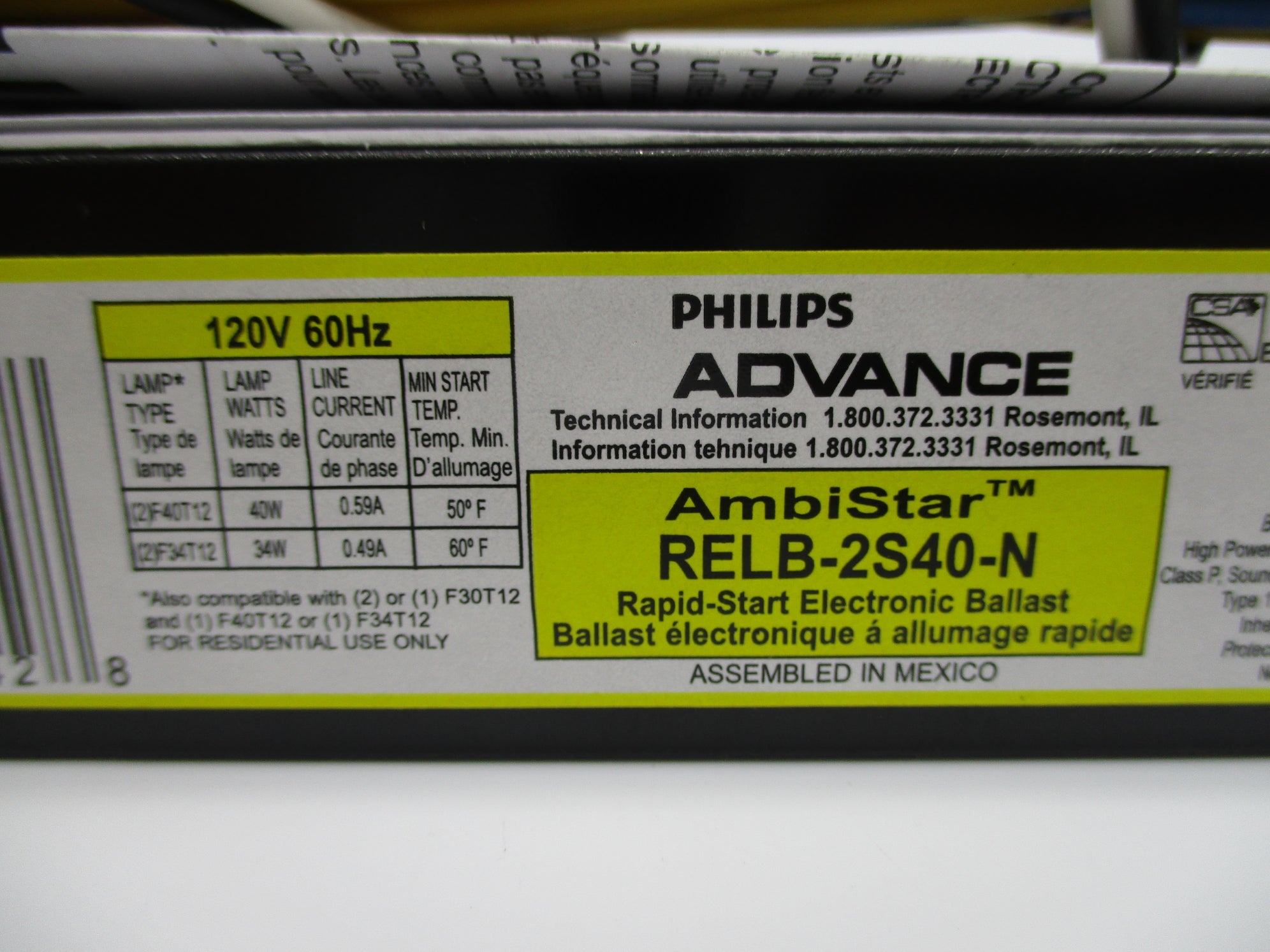 PHILIPS ADVANCE RELB-2S40-N NSNP