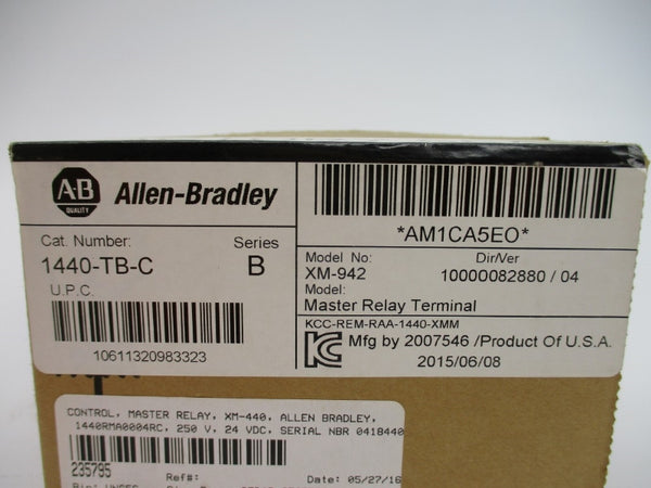 ALLEN BRADLEY 1440-TB-C SER. B DATE: 2015 NSFS