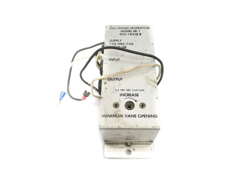 INDUSTRIAL MRO 025-18358B ER-1 115VAC UNMP