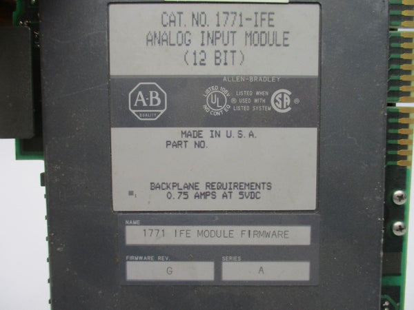 ALLEN BRADLEY 1771-IFE SER. A F/W G 5VDC 0.75A UNMP