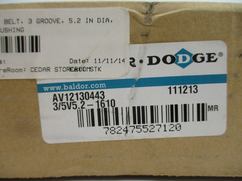 BALDOR DODGE 111213 3/5V5.2-1610 NSFS