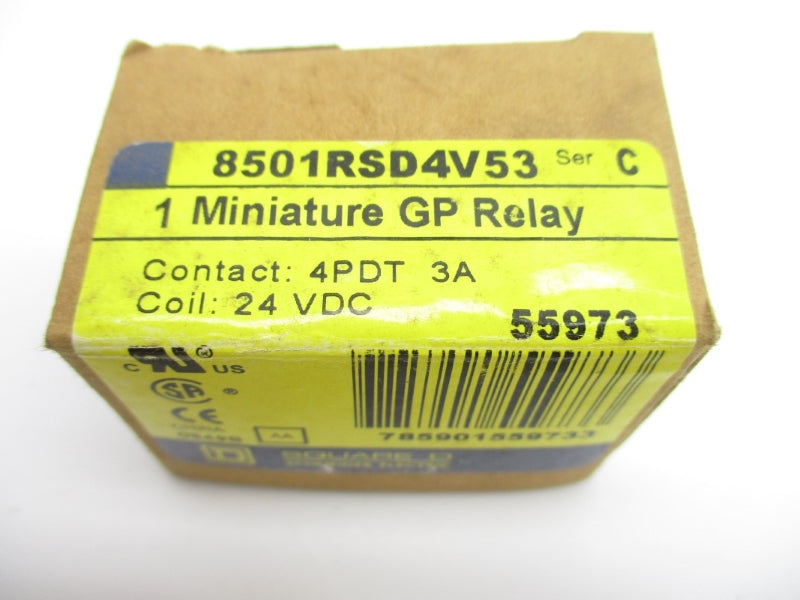 SQUARE D 8501RSD4V53 SER. C 24VDC 3A NSMP