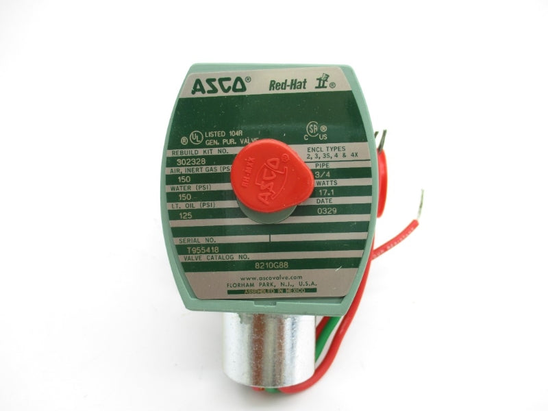 ASCO 8210G88 110/120V 150PSI 3/4" NSMP