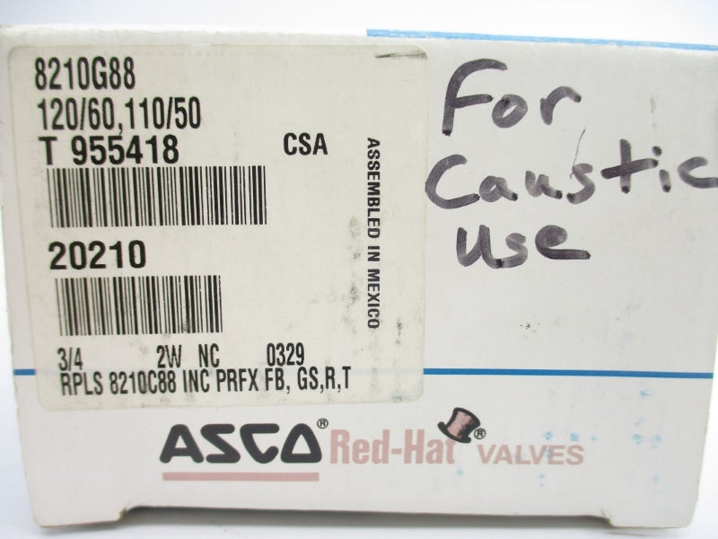 ASCO 8210G88 110/120V 150PSI 3/4" NSMP