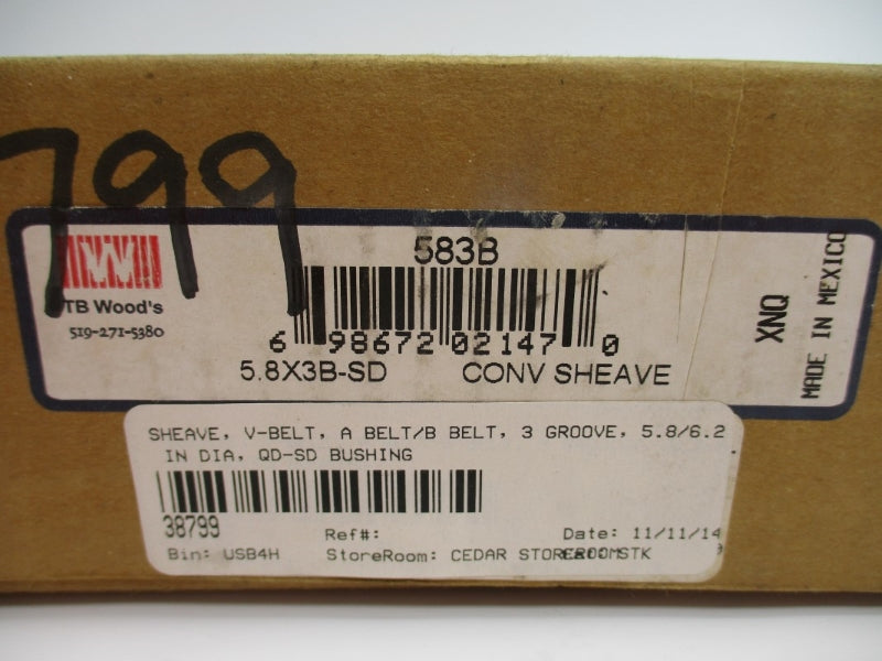TB WOODS 583B 5.8X3B-SD NSMP
